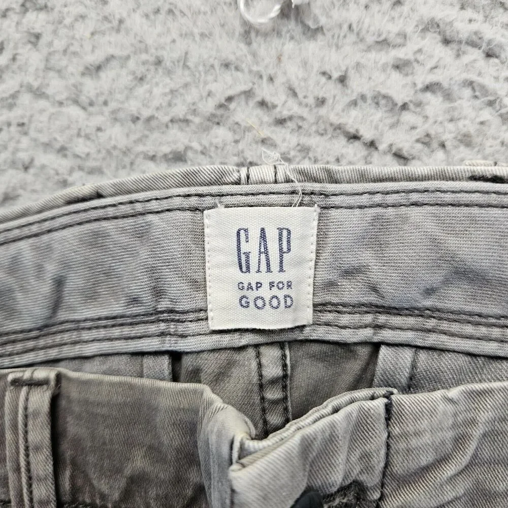 Gap Pants Mens 32x32 Gray Denim Slim Vintage‎ Tapered Leg